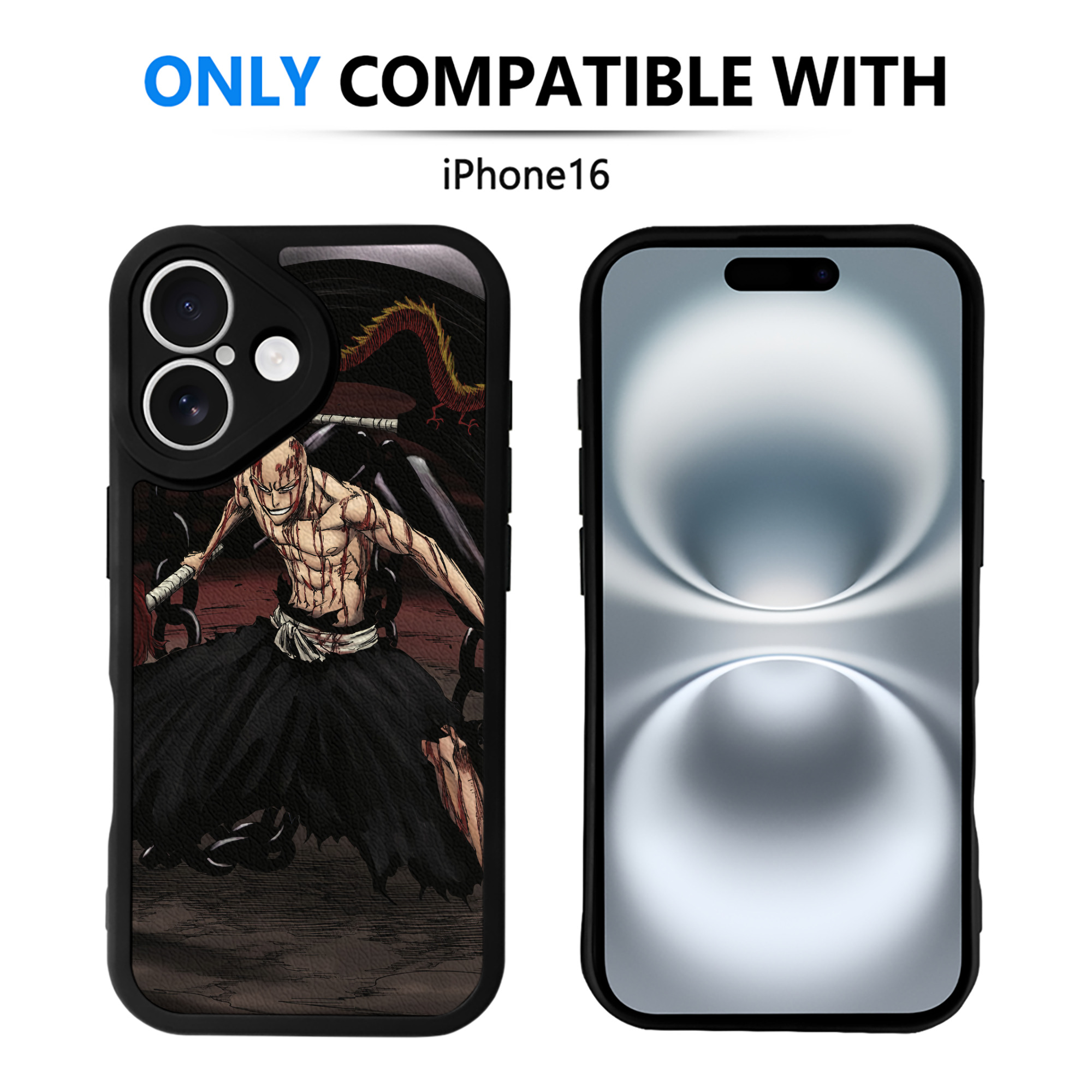 （画像用） ブリーチ BLEACH 【iPhone 16シリーズ対応】シリコンスマホケース（レザー調） 材質：シリコン